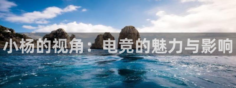 一竞技官网：小杨的视角：电竞的魅力与影响