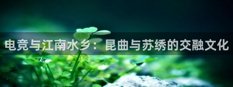 一竞技官网：电竞与江南水乡：昆曲与苏绣的交融文化